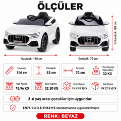 Babyhope 445A Sportpower Premium 12V Akülü Araba Beyaz