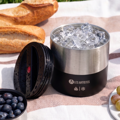Les Artistes Paris Isı Yalıtımlı Çelik Yemek Termosu 700ml Split Black
