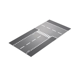 Lego City Düz Yol Ve T Kavşak Yol Plakası +5 Yaş (2 Parça) 60236