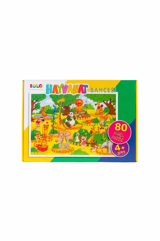 Eolo 80 Parça Puzzle Hayvanat Bahçesi