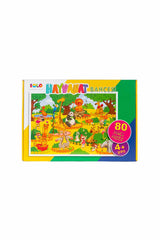 Eolo 80 Parça Puzzle Hayvanat Bahçesi