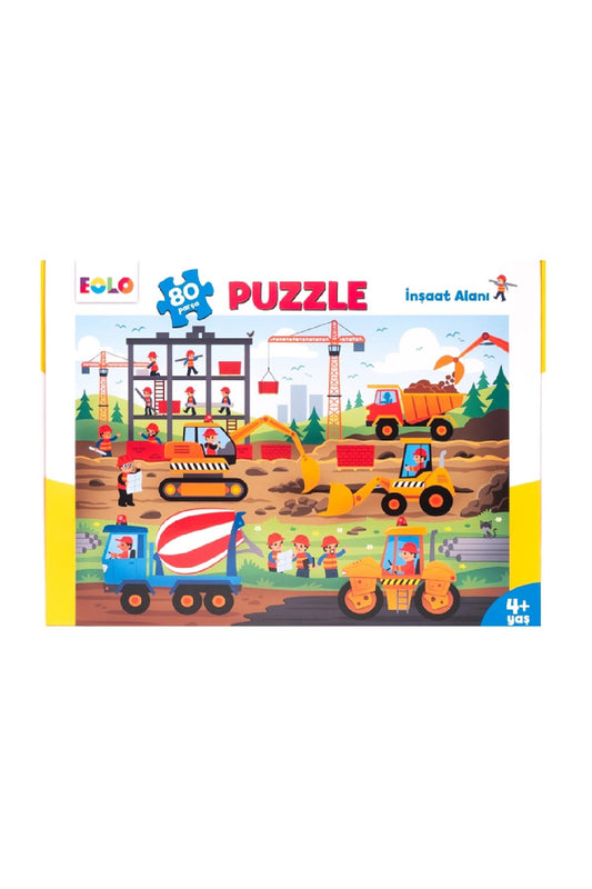 Eolo 80 Parça Puzzle İnşaat Alanı