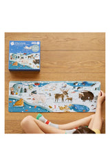 Moritoys A Day in Arctic: 6 in 1 Puzzle (2-3-4-6-8 Parça Yapboz) ile Kuzey Kutbunu Keşfet