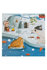 Moritoys A Day in Arctic: 6 in 1 Puzzle (2-3-4-6-8 Parça Yapboz) ile Kuzey Kutbunu Keşfet