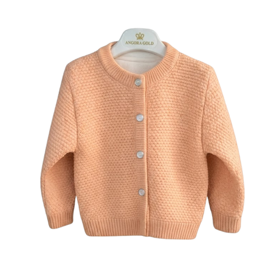 Angora Baby Hırkalı 3'lü Takım Somon