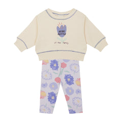 Antebies Çiçek Tayt Takım