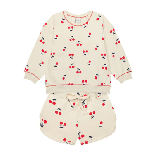 Antebies Kiraz Sweatshirt Şort Set