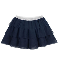 Antebies Lacivert Tül Etek