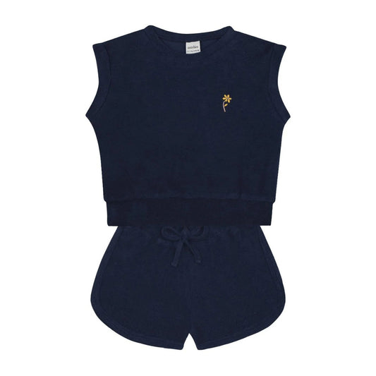 Antebies Lacivet Havlu Şort Set