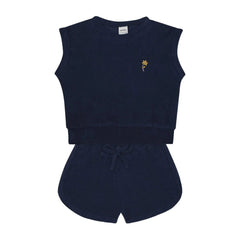 Antebies Lacivet Havlu Şort Set
