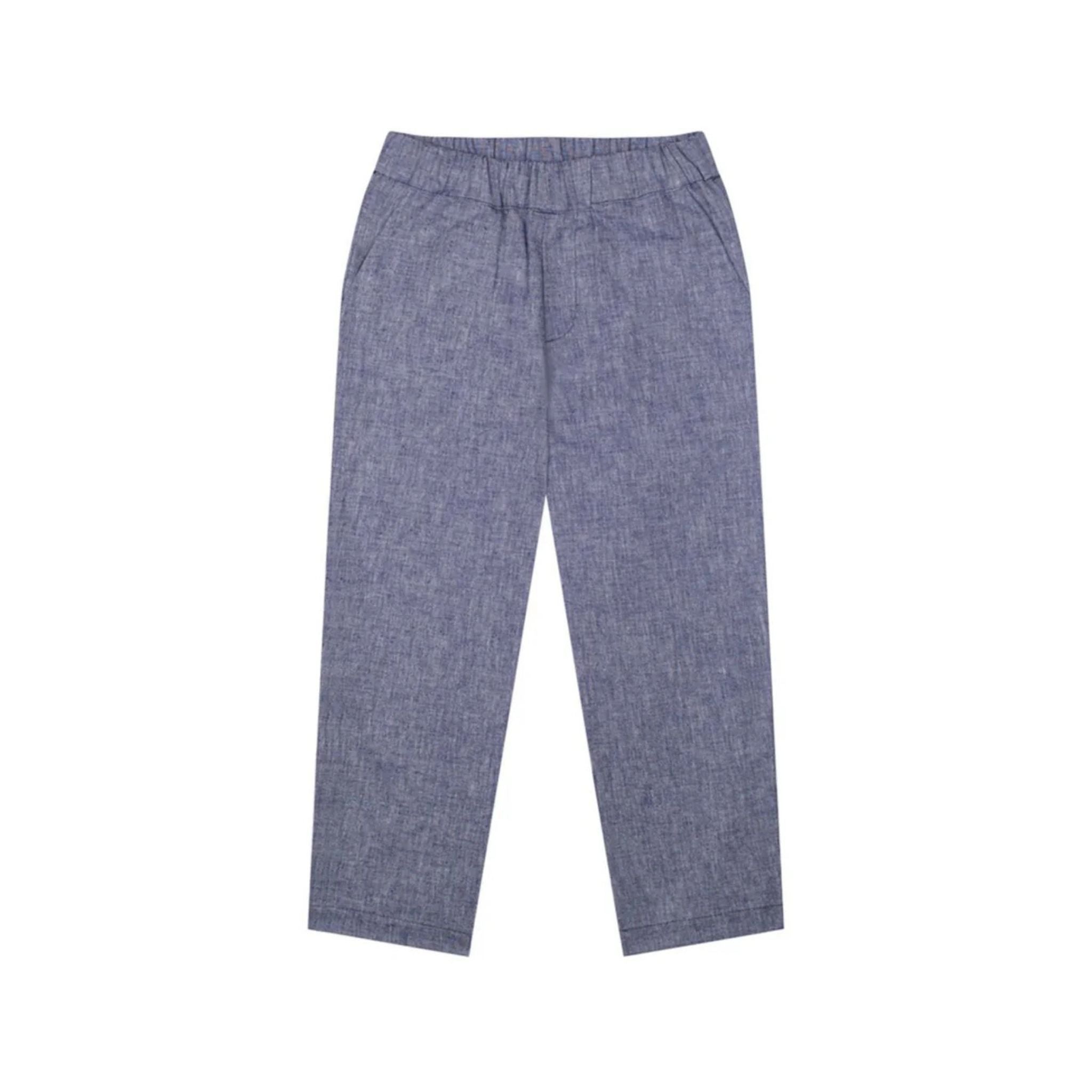 Antebies Mavi Keten Pantolon