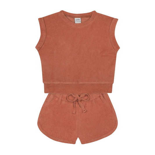 Antebies Mercan Havlu Şortlu Set