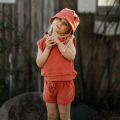 Antebies Mercan Havlu Şortlu Set