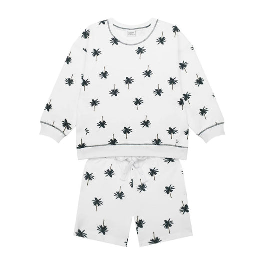 Antebies Palmiye Sweatshirt Şort Set