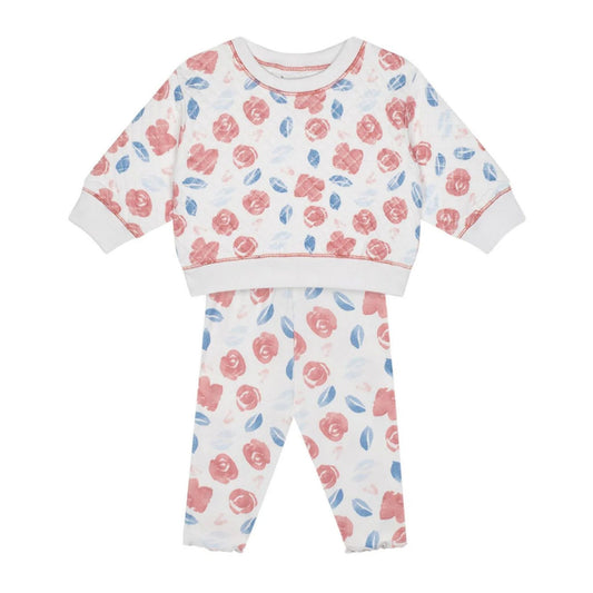 Antebies Sulu Boya Çiçek İkili Takım