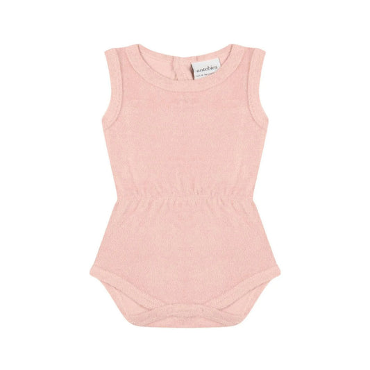 Antebies Toz Pembe Lastikli Body