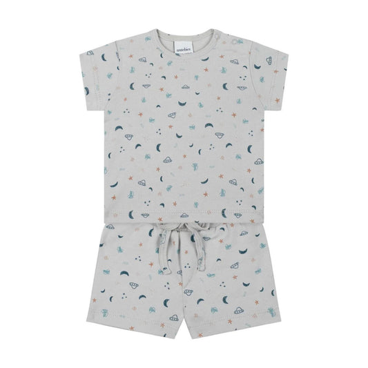 Antebies Uzay Tshirt Şortlu Set