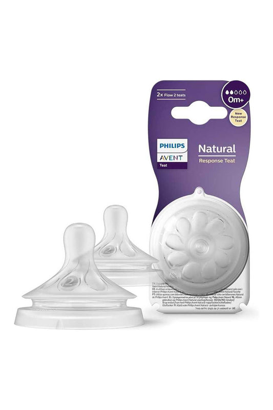 Philips Avent Doğal Tepkili 2'li Biberon Emziği 2 Numara 0+ Ay