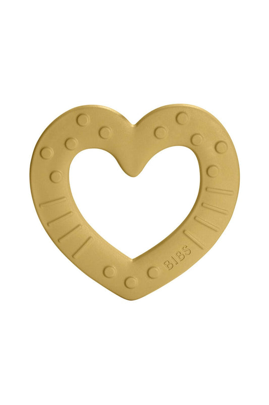 Bibs Baby Bitie Heart Mustard