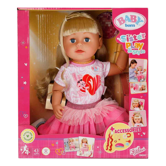 Baby Born 43cm Kız Kardeş Bebeği