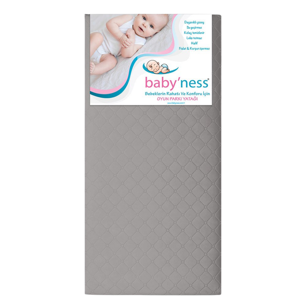 Baby'Ness Oyun Parkı Yatağı Kapitoneli 70x110x5cm - Welcome Baby