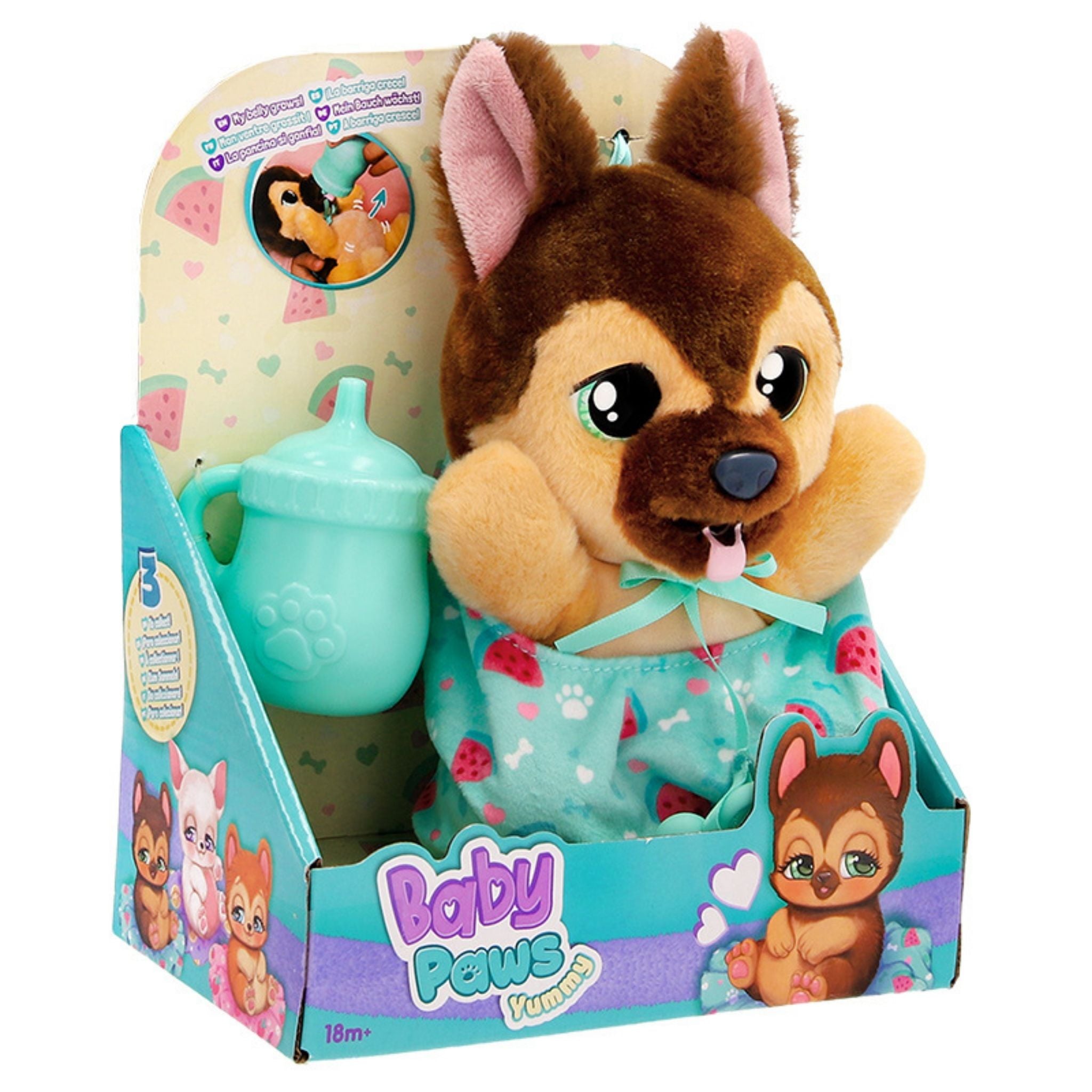 Baby Paws Yummy German Shepherd 18cm Pelüş
