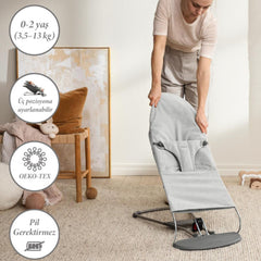 BabyBjörn Woven Melange Ana Kucağı Light Grey