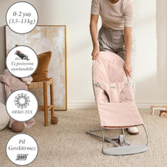 BabyBjörn Woven Melange Ana Kucağı Light Pink