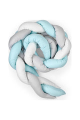 Babyjem 3'lü Örgü Beşik Kenarı Mavi