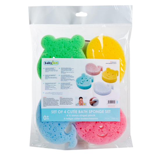 Babyjem 4'lü Banyo Süngeri Çok Renkli