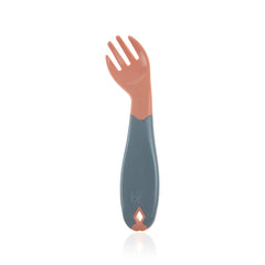 Babyjem Açılı Mama Kaşık Çatal Takımı Gül Kurusu