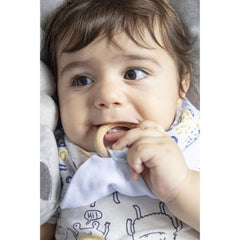 Babyjem Ahşap Di̇şli̇kli̇ Müslin Önlük Dino