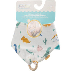 Babyjem Ahşap Di̇şli̇kli̇ Müslin Önlük Dino