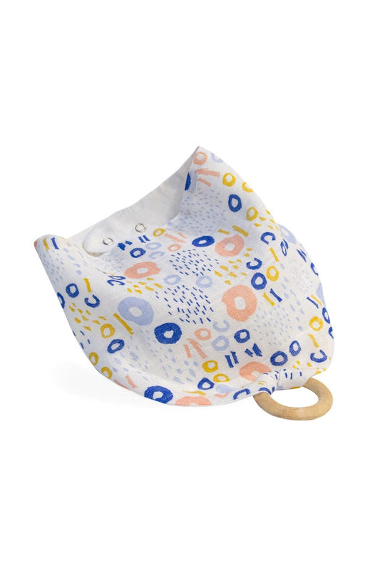 Babyjem Ahşap Di̇şli̇kli̇ Müslin Önlük Renkli̇ Halkalar