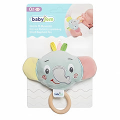 Babyjem Ahşap Halkalı Küçük Oyuncak Fil Yeşil
