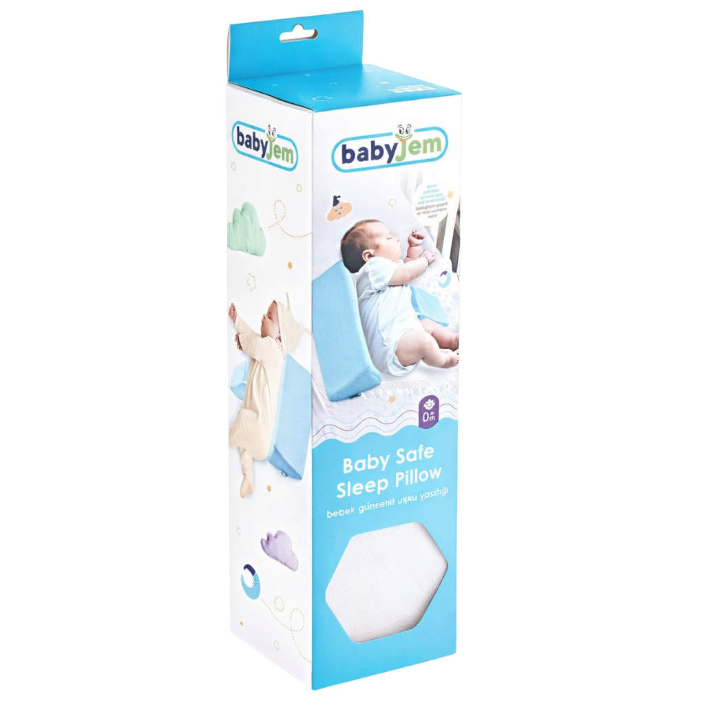 Babyjem Bebek Güvenli Uyku Yastığı Beyaz - Welcome Baby