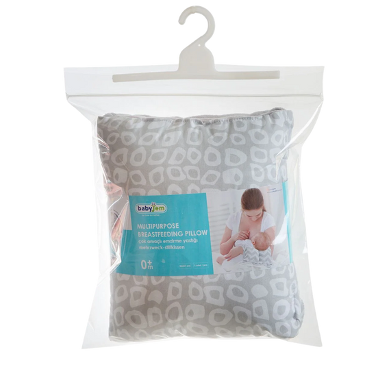 Babyjem Çok Amaçlı Emzirme Yastığı Gri Kare