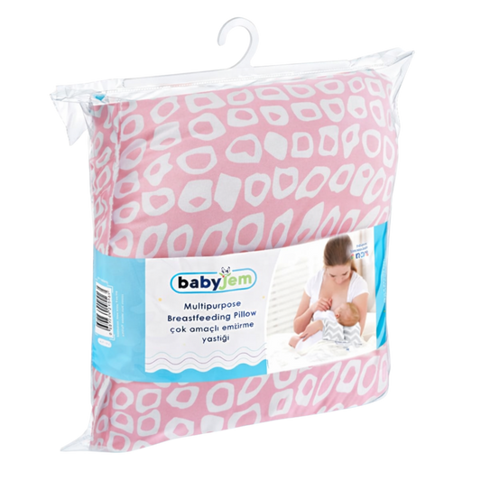 Babyjem Çok Amaçlı Emzirme Yastığı Pembe Kare
