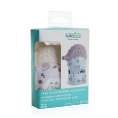 Babyjem Diş Kaşıyıcı Eldiven Kirpi Ekru