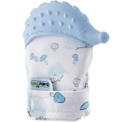 Babyjem Diş Kaşıyıcı Eldiven Kirpi Mavi