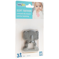 Babyjem Diş Kaşıyıcı Fil Gri - Welcome Baby