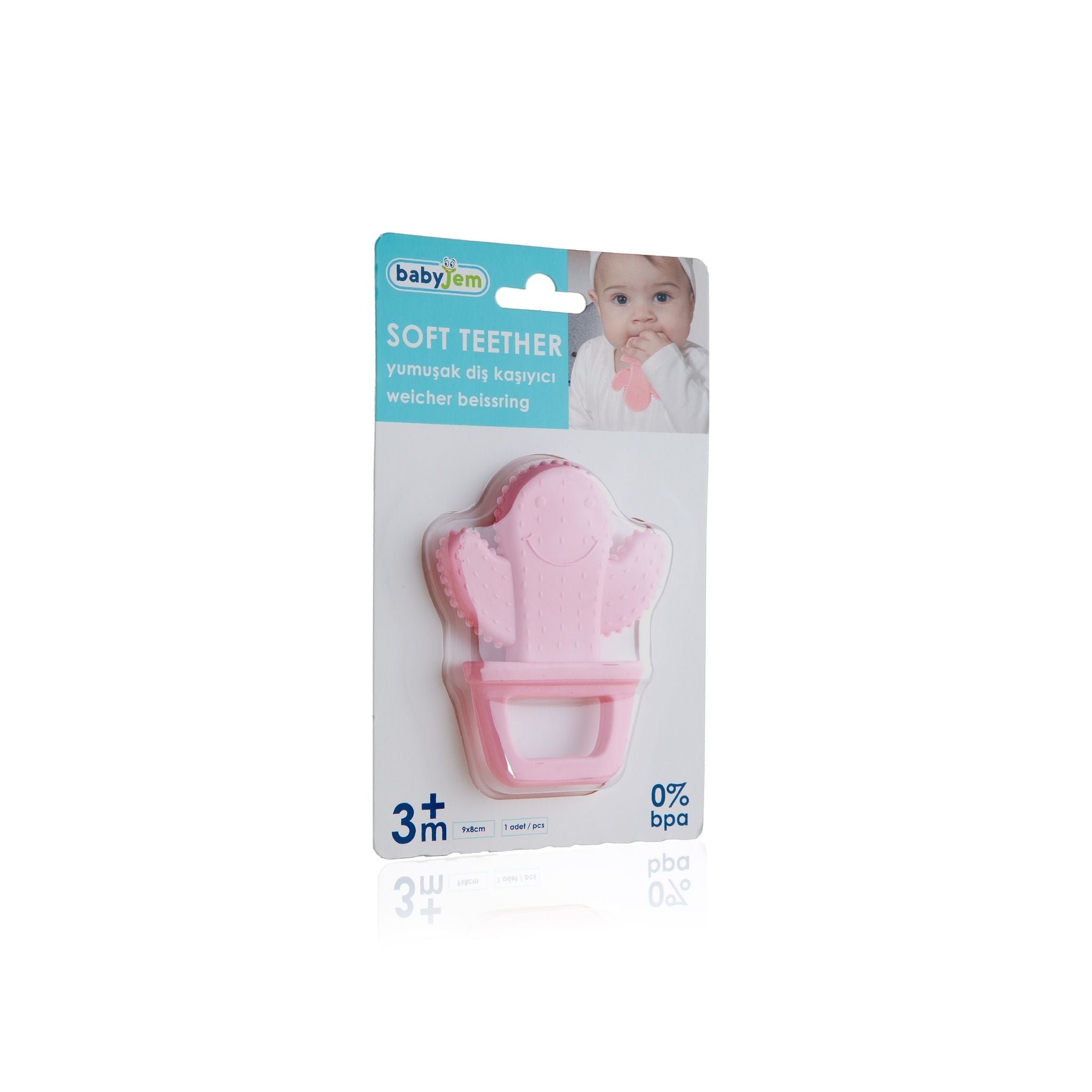 Babyjem Diş Kaşıyıcı Kaktüs Pembe - Welcome Baby