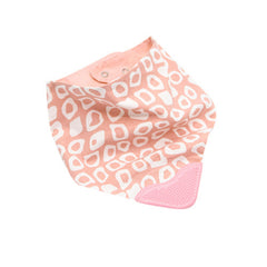 Babyjem Diş Kaşıyıcılı Poplin Fular Önlük Pembe Kareli̇