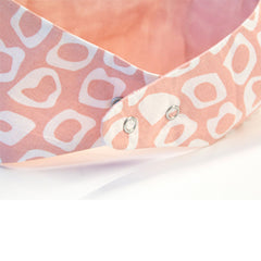 Babyjem Diş Kaşıyıcılı Poplin Fular Önlük Pembe Kareli̇