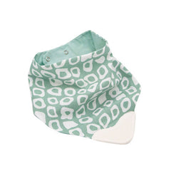 Babyjem Diş Kaşıyıcılı Poplin Fular Önlük Yeşil Kareli̇