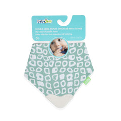 Babyjem Diş Kaşıyıcılı Poplin Fular Önlük Yeşil Kareli̇