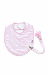 Babyjem Emzik Askılı Mama Önlüğü Pembe Taç