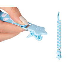 Babyjem Emzik Tutacağı Desenli̇ Mavi̇ Ayıcık