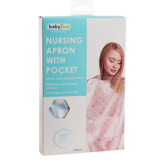 Babyjem Emzirme Önlüğü Mavi Yonca