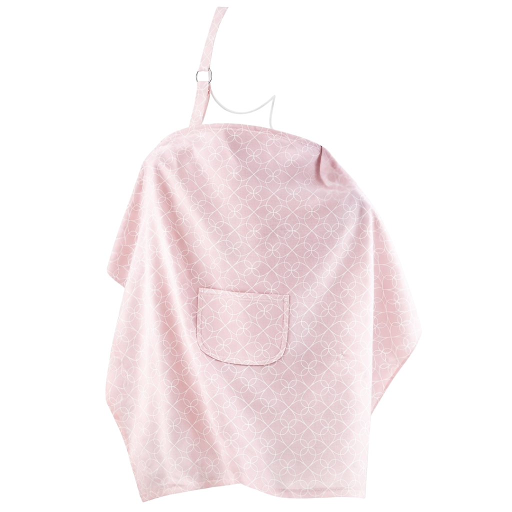 Babyjem Emzirme Önlüğü Pembe Kalpli - Welcome Baby